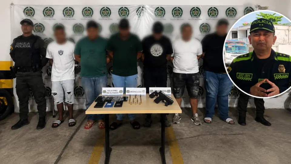 Six arrested for kidnapping and torture in 'gota a gota' loan-sharking network in Barranquilla, Soledad and Puerto Colombia