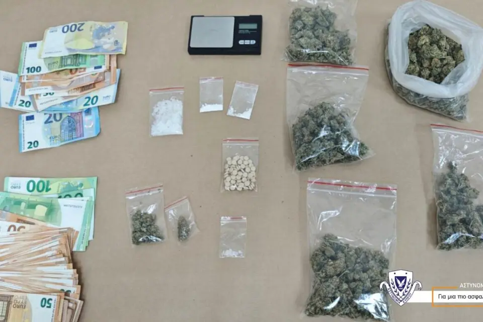 Two men aged 29 and 21 held in Paphos narcotics raid
