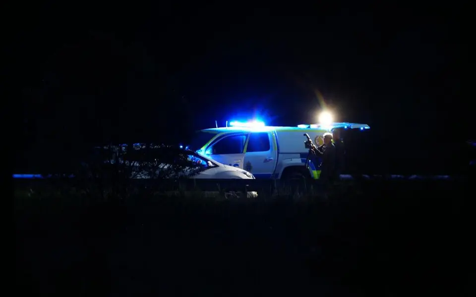 Biljakt i Nynäshamn: två skadade efter polisinsats på riksväg 73