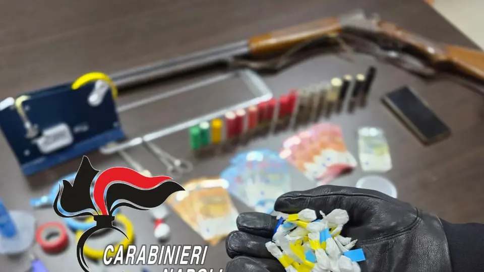 Arrest in Cardito: 58-year-old found with cocaine and shotgun