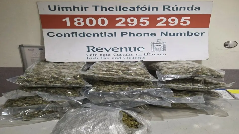 Passenger held as airport officers uncover €274k cannabis stash