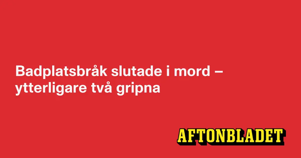 Fyra gripna efter dödligt bråk vid badplats i Stenungsund