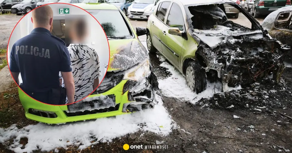 Five juvenile Ukrainians detained for car arson in Poznań