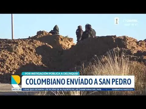 Colombian foreigner to be imprisoned for role in La Paz blockades