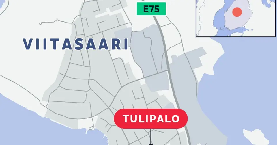 Apartment block stairwell fire in Viitasaari investigated as aggravated arson