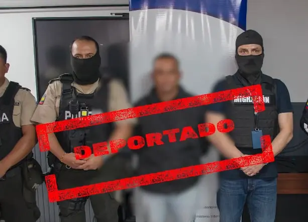 Ecuador deports two men from Colombia with active arrest warrants