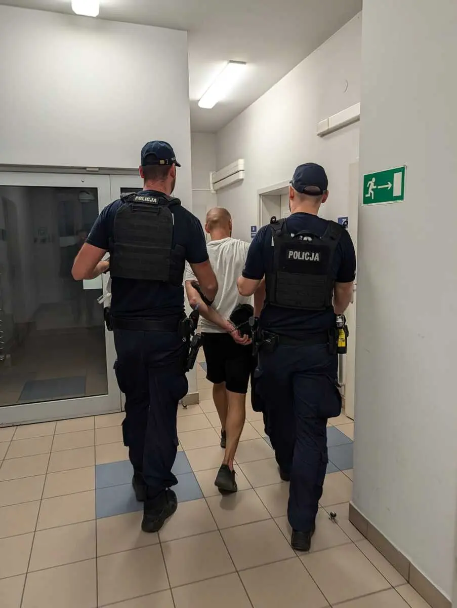 Twenty-seven-year-old from Libiąż arrested. Deliberately caused collision and fled the scene