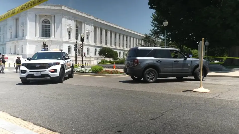 Suspect with Gun Taken into Custody Outside U.S. Capitol