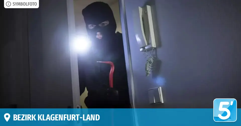Burglars stole safe with jewellery from flat in Pörtschach
