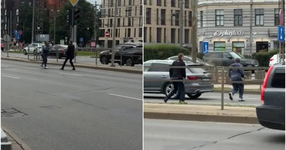 Guard in Riga city centre detains shoplifter who threatens with knife