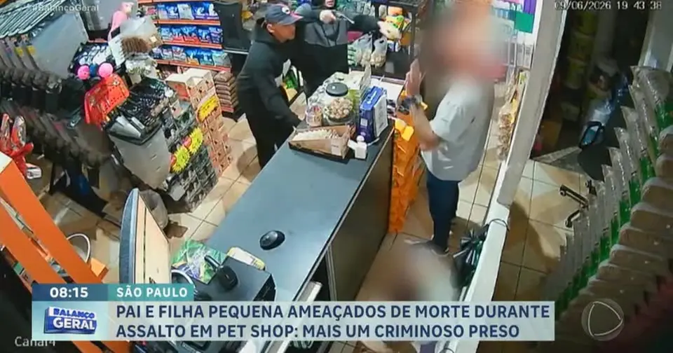 Young man detained for pet shop robbery in Greater São Paulo