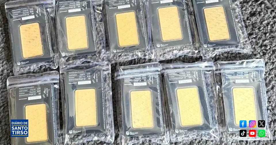 GNR detains two men for drug trafficking in Santo Tirso with 10 gold bars seized