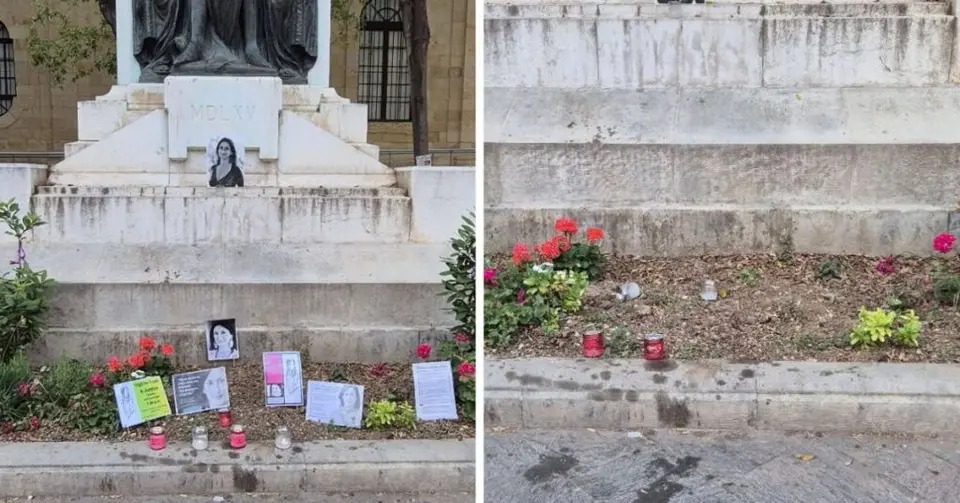 Daphne Memorial in Valletta Cleared Again — Occupy Justice Seeks Footage