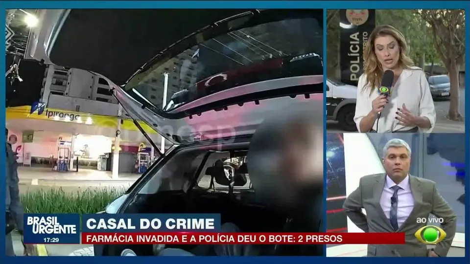Pair suspected of pharmacy robbery detained in São Paulo