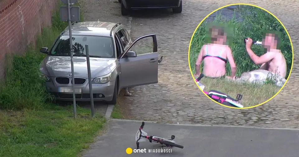 Parents left young child alone in car and went to drink alcohol by river in Poznań