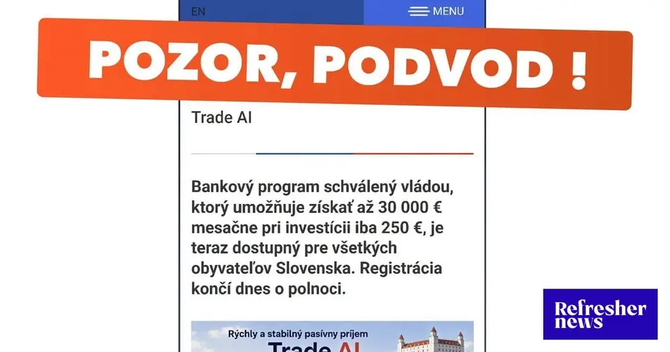 Finanční podvodníci kradnú identitu štátneho rezortu