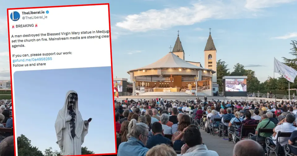 Pole arrested in Medjugorje for desecrating statues of the Virgin Mary and setting fire to altar