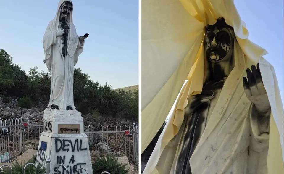 Pole from Kraków arrested for vandalising statue of the Virgin Mary in Medjugorje