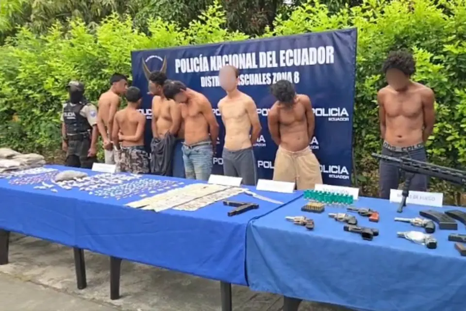 Operativo Apolo 20 en Guayaquil: 8 aprehendidos y 50 kilos de marihuana decomisados