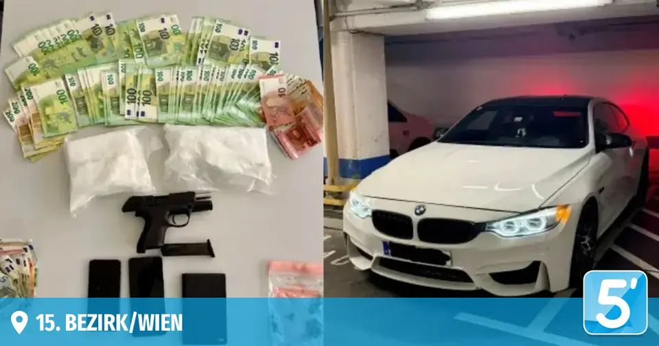 Cocaine deal observed in Vienna: Three suspects arrested after kilogramme handover