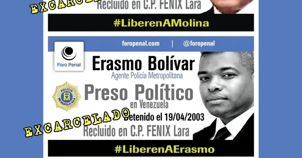 Three former Venezuelan police officers released after 23 years of political imprisonment in Venezuela