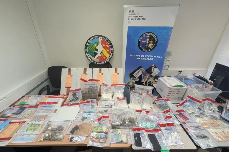 Réseau de trafic de drogue démantelé près de Colmar, piloté depuis une prison