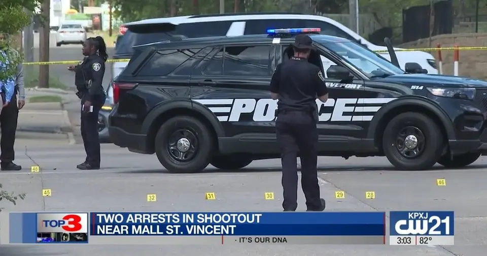 Two Arrested After Rolling Shootout Near Mall St. Vincent in Shreveport