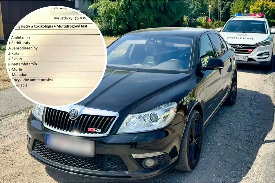 Driver near Šaľa had four drugs in her system: amphetamine, methamphetamine, cocaine and ecstasy