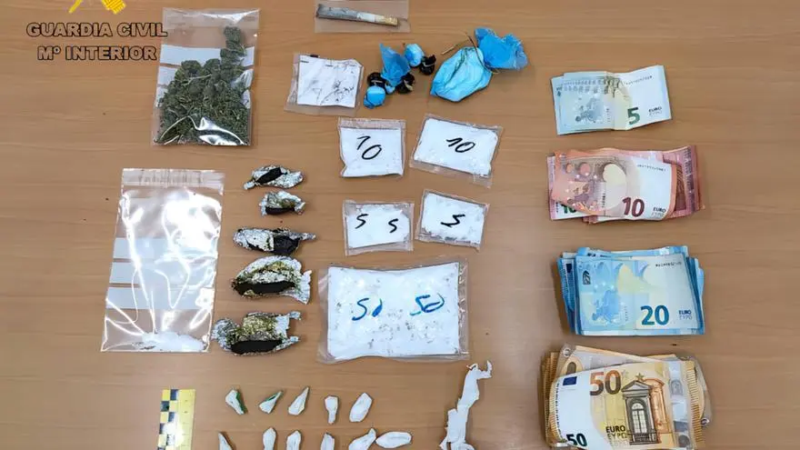 Detenido en Sangüesa con speed, cocaína, hachís y 890 euros en efectivo