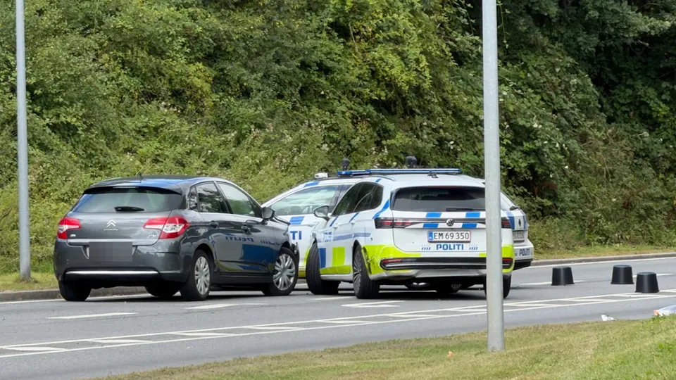 24-årig mand skudt i benet under politieftersættelse i Haderslev
