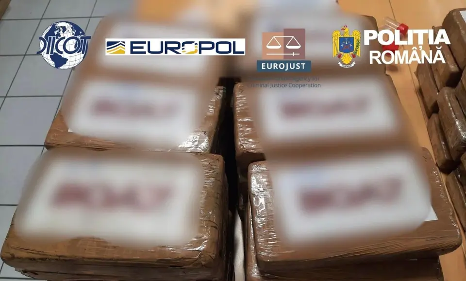 DIICOT dismantles drug-trafficking network from Spain: ~1,720 kg seized, 16 searches conducted