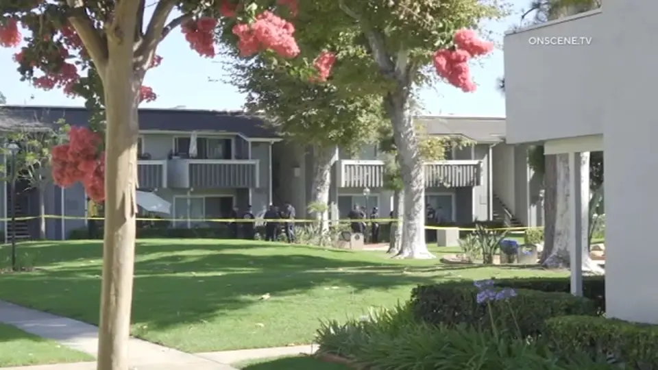 Two dead at Tustin apartment after officer shoots knife-wielding man
