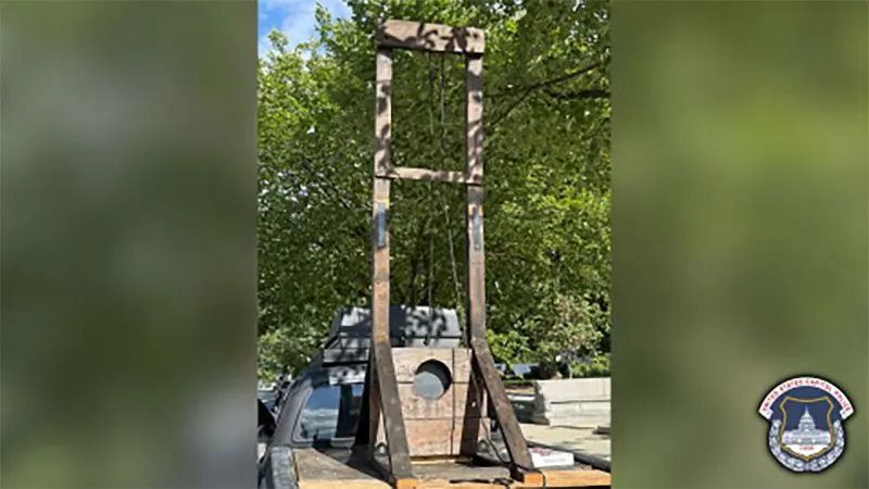 California man arrested near US Capitol with functional guillotine in truck