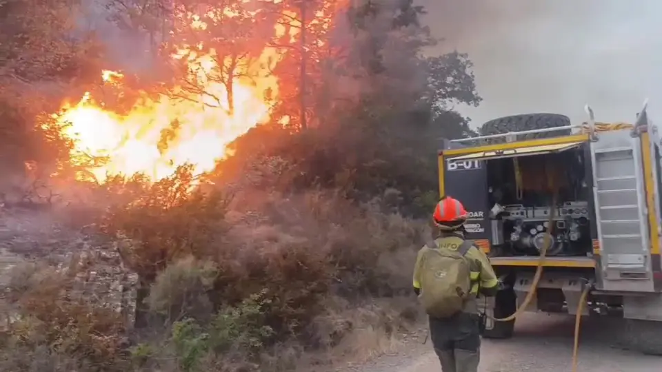 Detenido por incendio de Las Peñas de Riglos queda libre con medidas cautelares