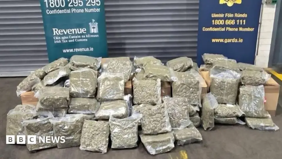 Cross-border drug and gun seizure: 164kg cannabis and firearms found in Louth and Antrim