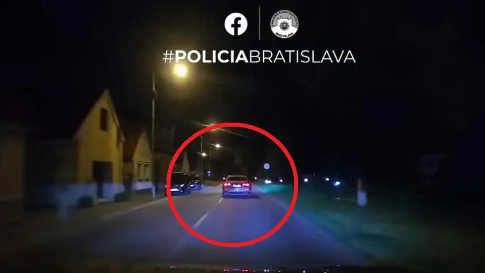 Nineteen-year-old driver fled police in father's Mercedes in Pezinok, lost driving licence