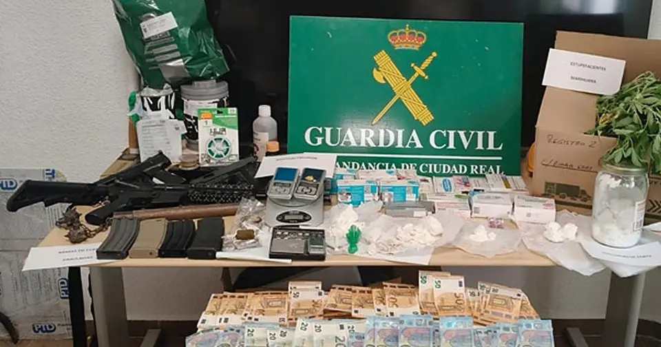 Operación 'Calarca': cinco detenidos y tres puntos de venta desmantelados en Ciudad Real