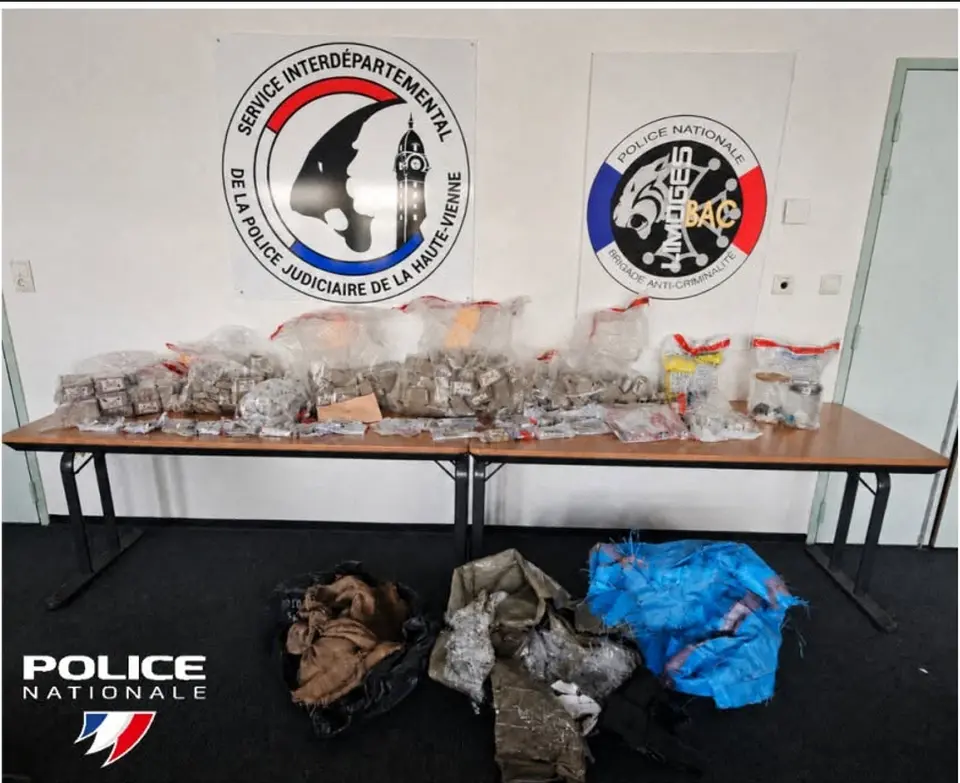 Haute-Vienne: Two municipal staff arrested with 77 kg of drugs