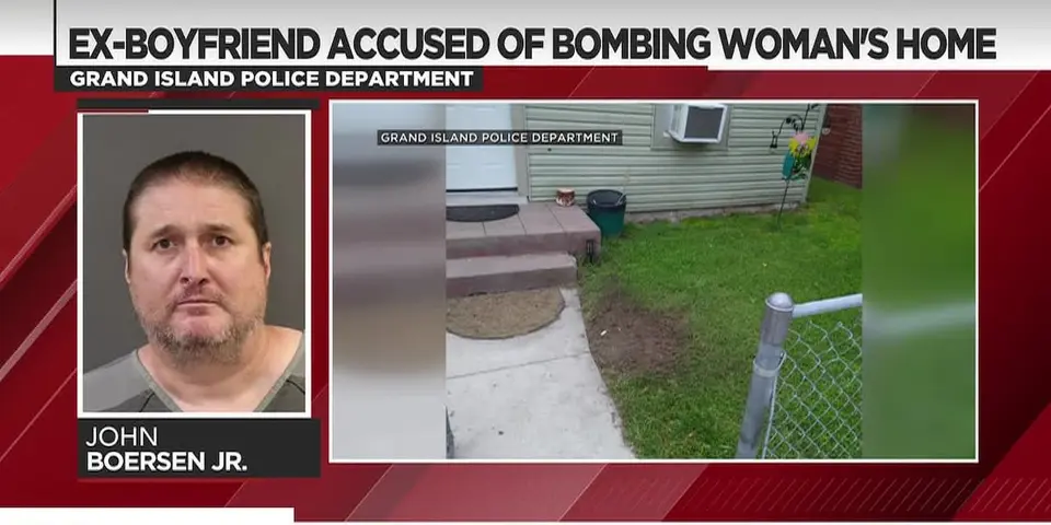 Grand Island stalker detonates explosives at ex-girlfriend's home, faces nine charges