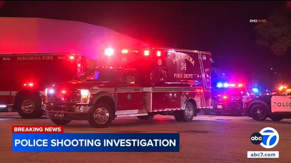 Pasadena man rams two patrol cars, officer injured in police shooting