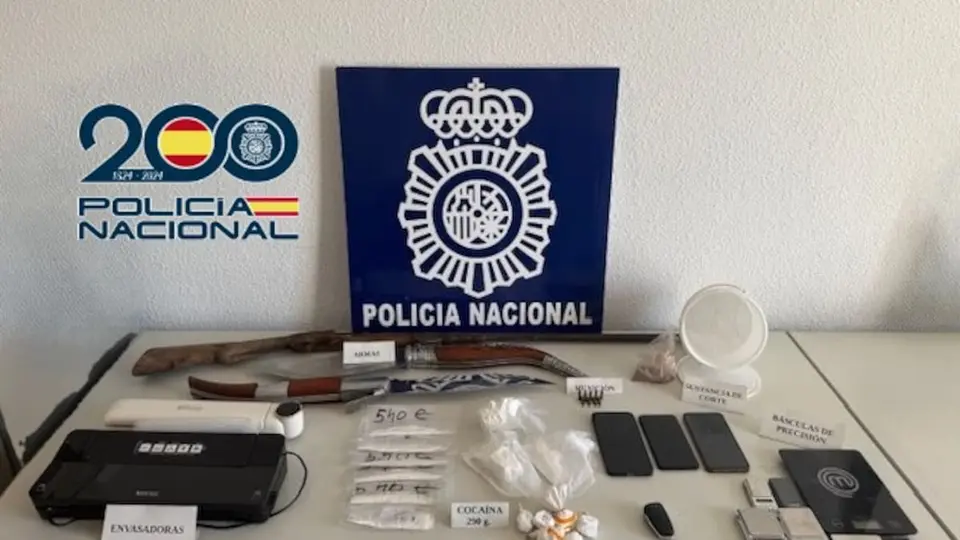 Seis detenidos por tráfico de cocaína en La Safor: arma de fuego y 300 gramos intervenidos