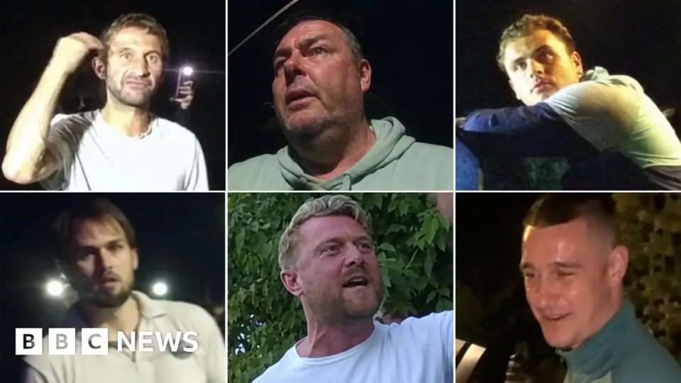 Hampshire Police seek six men after anti-migrant protest in Portsmouth