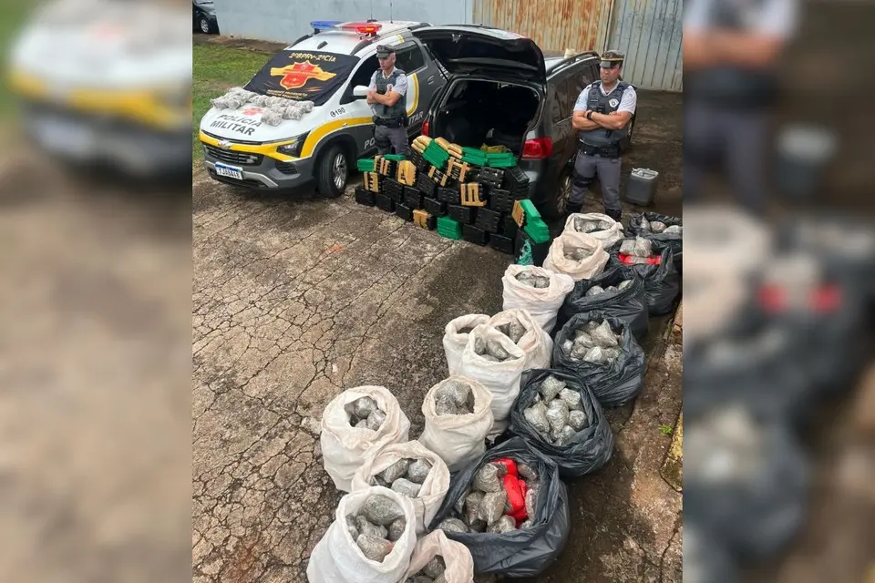 Driver arrested with 426 kg of drugs valued at R$ 2.8 million in Mirante do Paranapanema
