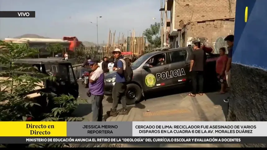 Recycler shot dead on Morales Duárez avenue, Cercado de Lima