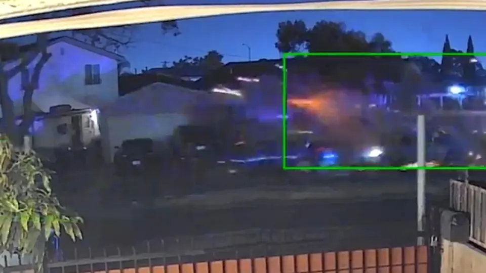 Teen driver flees police, destroys multiple parked cars in South Los Angeles crash