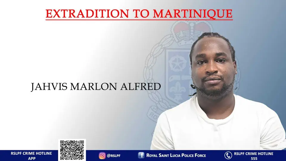 Saint Lucian man extradited to Martinique to serve 15-year robbery sentence