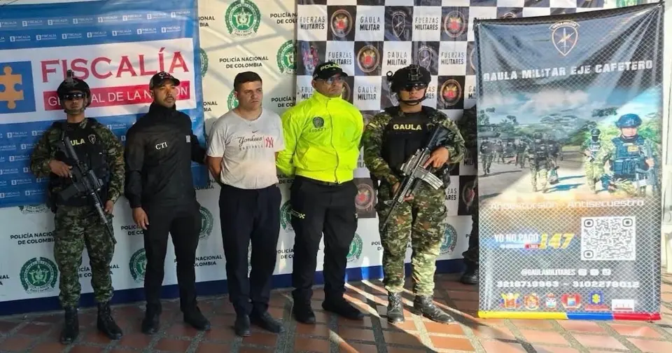Capturan a alias 'Cuba', jefe de sicarios de 'La Cordillera' en Dosquebradas