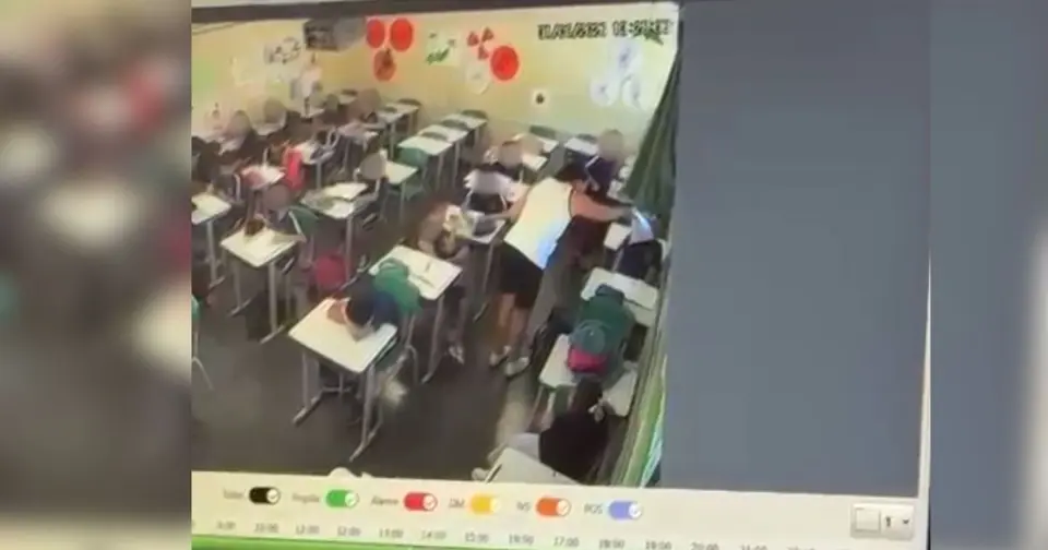 Professora flagrada esfregando prova no rosto de aluno em BH é investigada