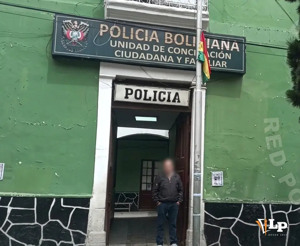 29-year-old man arrested for domestic violence at Plaza Eguino, La Paz