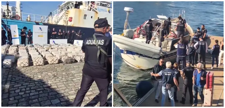 Uruguayo detenido en velero con 2.100 kilos de cocaína frente a costas de Galicia